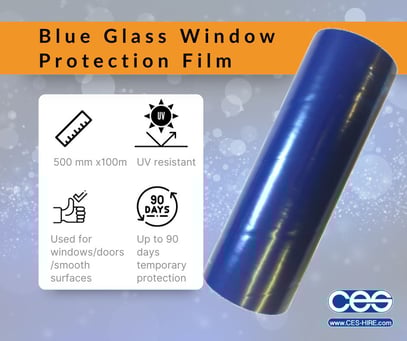 Blue Glass Window Protection