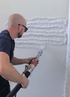 Aluminium render spray gun
