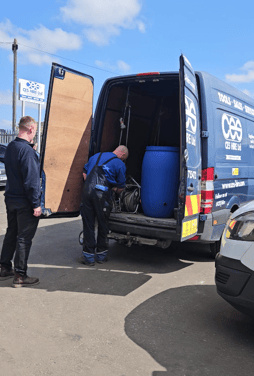 Loading the van
