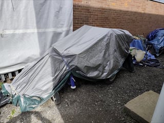Machines covered up