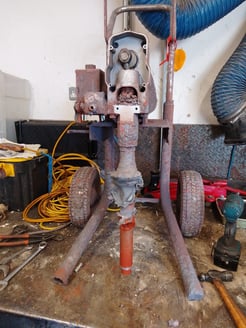 Paint Covered Paint Sprayer