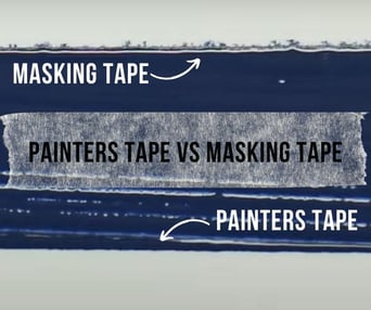 Painters tape vs masking tape