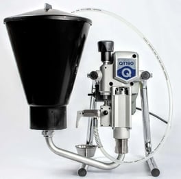 QTech 190 carry and hooper, Preparing and checking a paint spray machine before use on site