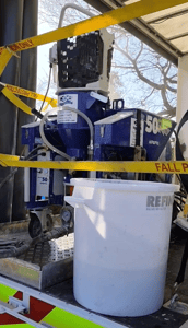 Refina Buckets on Site