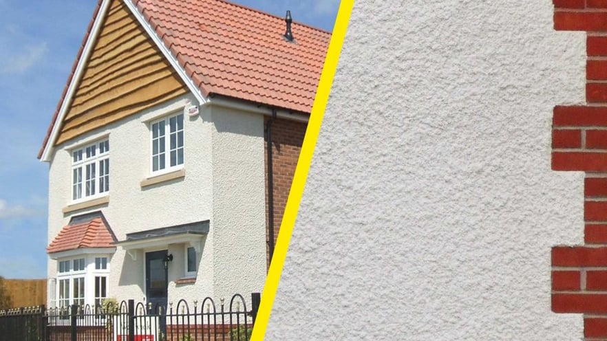 Different Rough Cast Render Finishes: Roughcast Finish