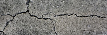 cracked concrete wall