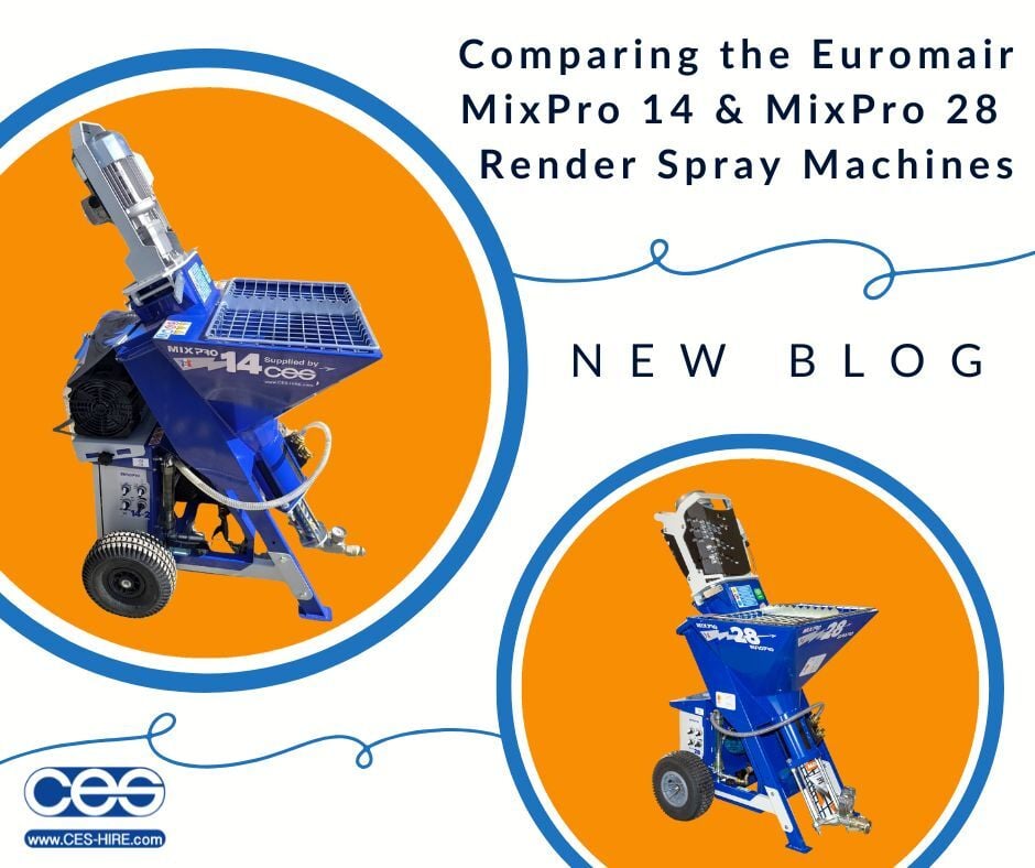 Comparing the Euromair MixPro 14 and MixPro 28 Render Spray Machines