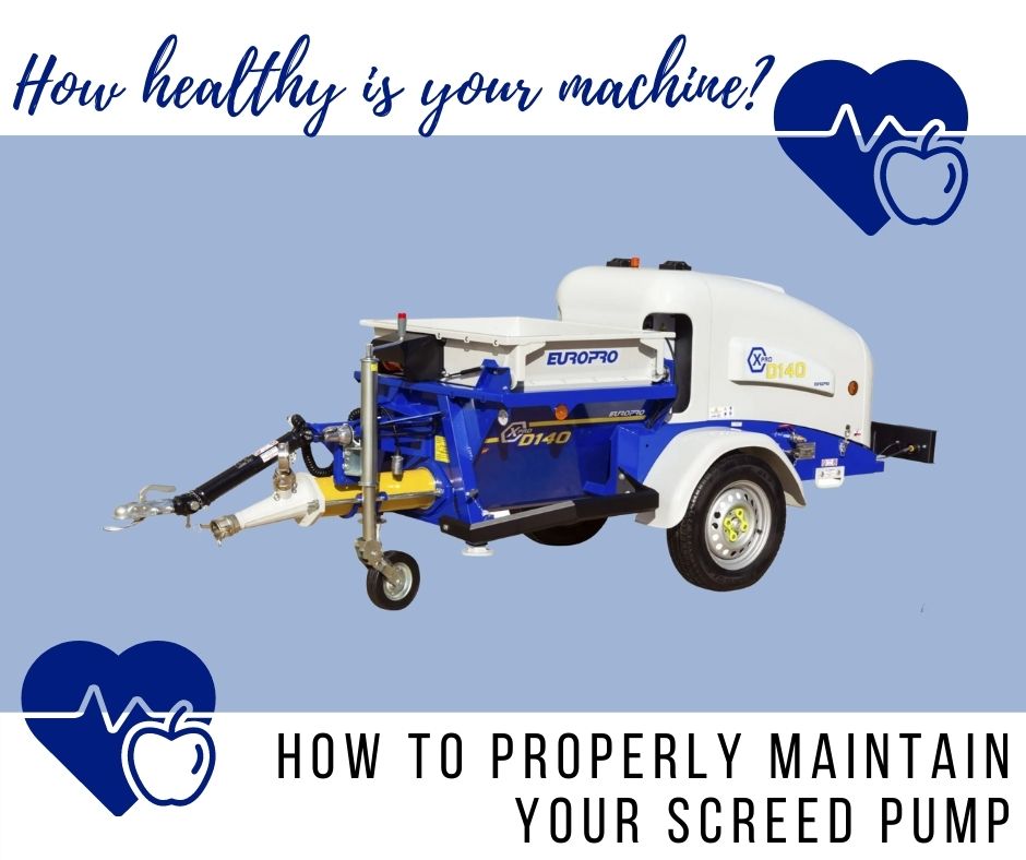 How to Properly Maintain Your Screed Pump