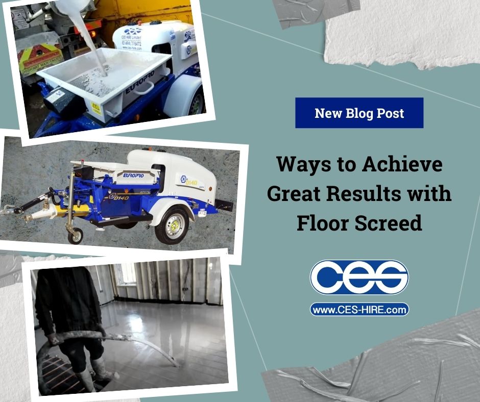 Ways to Achieve Great Results with Floor Screed