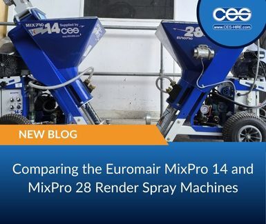 Comparing the Euromair MixPro 14 and MixPro 28 Render Spray Machines
