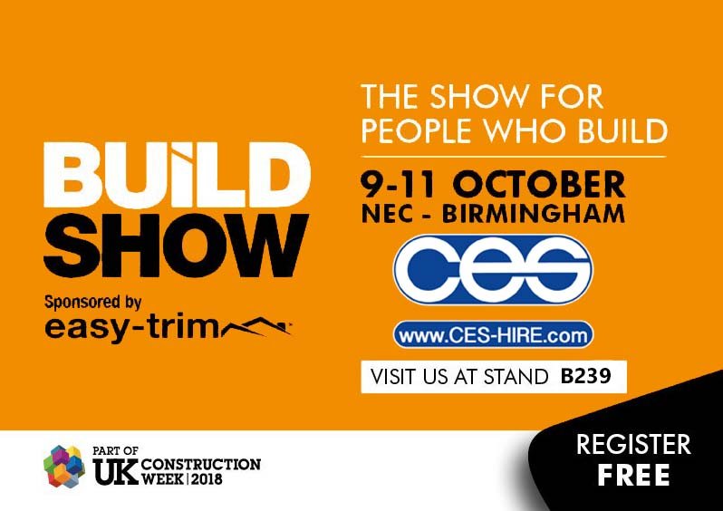 CES Hire are exhibiting at UK Construction Week 2018