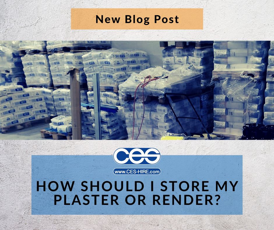 How should I store my Plaster or Render?