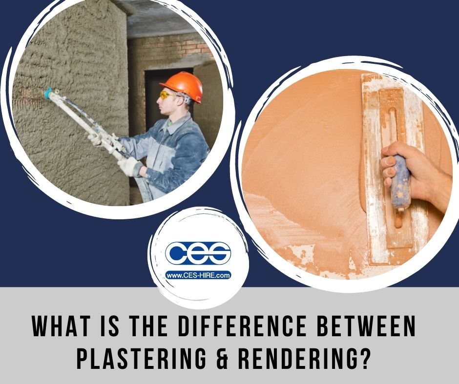 What is the difference between Plastering and Rendering?